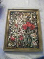 Painting by Erna Freisinger „Three Tulips“ *Please read description**