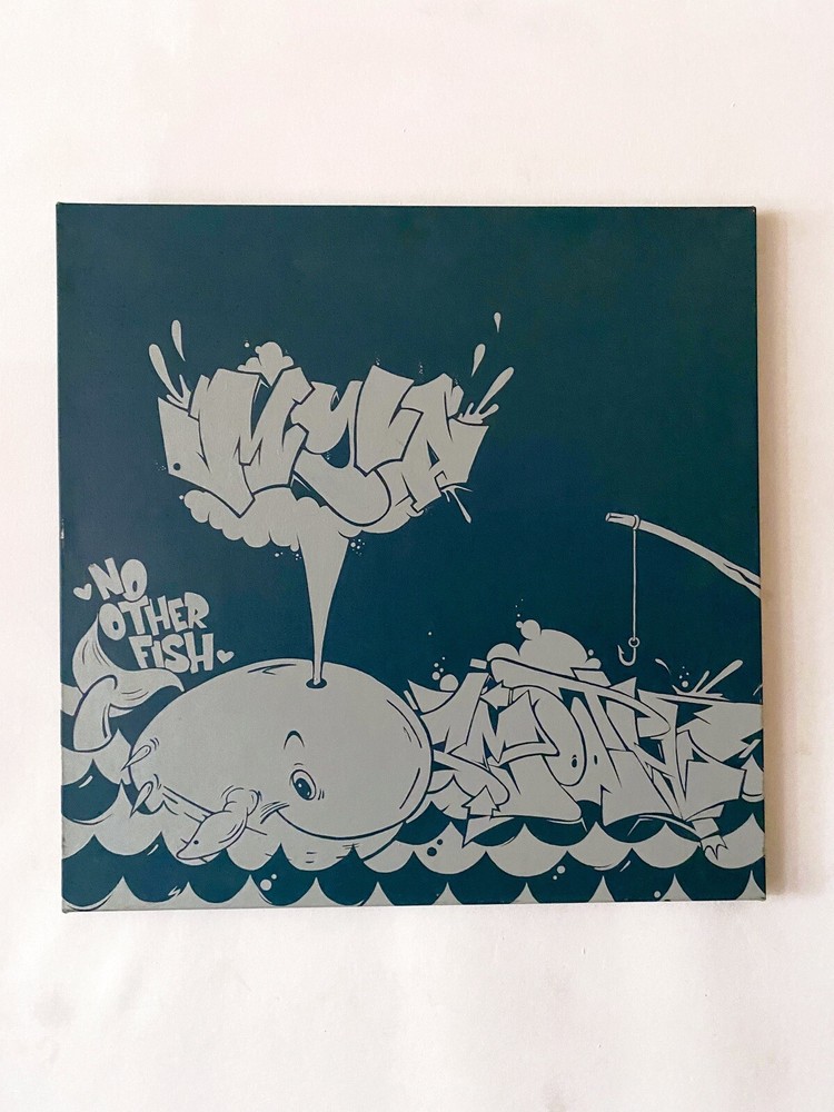 DABSMYLA Original Painting on 26” x 26” Canvas