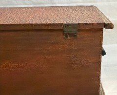 Signed David Ellinger Folk Art Miniature Chest Hand Painted, RARE