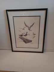 RICHARD E. WILLIAMS (1934-2016) SEAGULLS LITHOGRAPH PRINT #836/1000 SIGNED