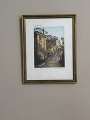 Antique Henri H Tourneau Etching 1920s -Montmartre, Paris Five Piece Framed Lot