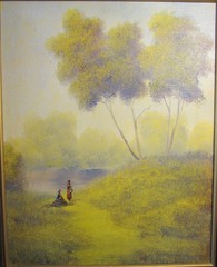 Donald A. Gibbs Oil on Canvas Landscape Painting 16″x20″ (21″x 25″ framed)