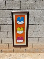 Pop art original rusty cat art framed painting by nyc graffiti Artist PUKE