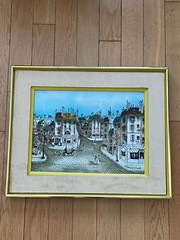 Parisian Scene ROBERT SCOTT Painting signed 16 x 12 inches GOOD CONDITION