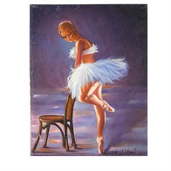 „Loosening Up“ By Anthony Sidoni 2002 Original Signed Oil on Canvas 12″x9″