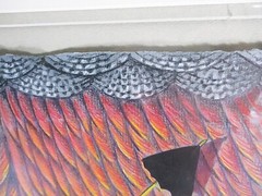 ORIG ART CONTE-CRAYON SURREAL MOD 1983 IMAGE NATIONALLY KNOWN, E. SPIESS-FERRIS