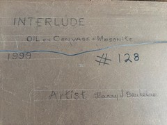 Oil Painting – Canvass & Masonite – 1999 – Interlude – Artist: Harry Beukelaer