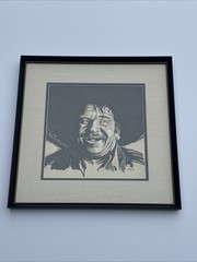 ANTIQUE PAINTING PORTRAIT MEXICAN MAN MEN SIGNED MONTY ORR ILLUSTRATION VINTAGE