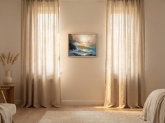 Original Ocean Sunrise Oil Painting 16×20 Coastal Seascape Waves Signed