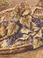 Filippo Indoni Jr. (1842-1908) – Original Watercolor Painting – Sorting Grapes
