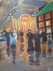 Edouard Cortez 1905 Paris 8×10 Acrylic Panel Painting