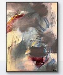 SAMATOWIC Original 12×16 Abstract Expressionism Hand Painted Signed Fine Art 197