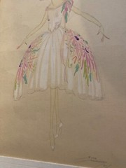 HUGH WILLOUGHBY LISTED JAZZ AGE ART DECO COSTUME DESIGNER PAINTING
