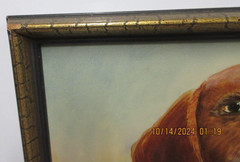 PAINTED PORTRAIT OF BEAGLE PUPPIES~SIGNED MK~ MARY KOHLER OF PHILA
