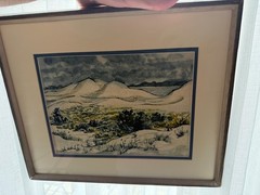 Edna Andrade original signed water color painting -1958- original from a master