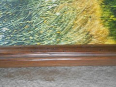 ***GiRARD ’72*** MID CENTURY MODERN ORIGINAL OIL PAINTING „HOUSE IN FIELD“ SBA