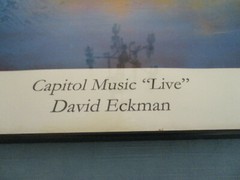 AUSTIN TEXAS FRAMED PRINT DAVID ECKMAN – CAPITOL MUSIC „LIVE“ SIGNED 16″ X 20″