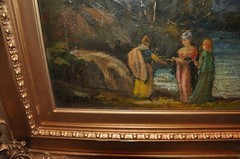 19th century listed French Artist Oil Painting Leon Bazile Perrault 1832- 1908
