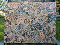 Original OOAK 16×20 DC Comic Collage Art from Vintage Comics