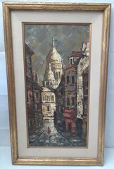 Original Oil by Maurice Ronceray Framed Montana Rue Chevalier de la Barre Paris