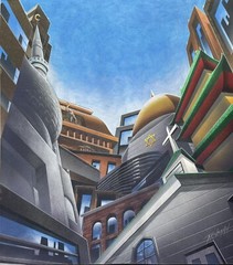 Original Art By Paul Turnbaugh (“Religions Of The World”) Gouache & Prismacolor.