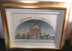 Rare Sidney Moore (1908-1991) Original Watercolor Painting Independents Square