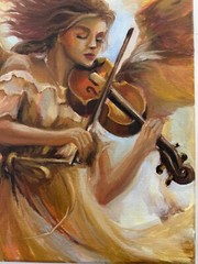 ORIGINAL PAINTING OIL,11×14 inch, Home Gift, Wall Art Decor, Signed Art, Authors