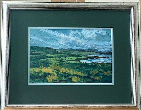 LOCH STACK (2001) by Phillip Melton ~ Acrylic on Paper Painting