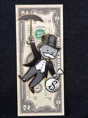 Monopoly Man Money Storm 2 Dollar bill painting Graffiti Art Street Art