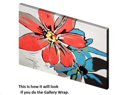 Floral – #2 24×36 Hand painted on Giclee Canvas