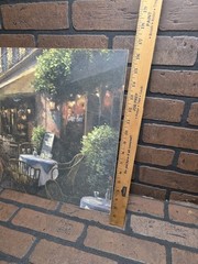 Tuscany Cafe Scene Oil Painting Reproduction On Heavy Cardboard 24×16