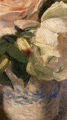 1909 French Floral Oil Painting On Wood Artist Unknown. Associated French School