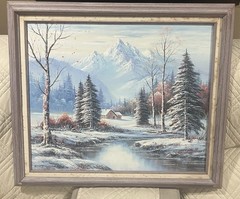 VTG Beverly Jamison Carrick Original Oil Painting: (20×24”)