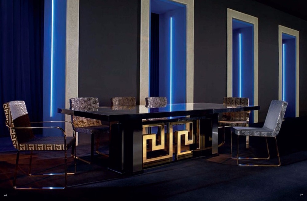 Versace Dining Room Table / high Quality art Canvas Print home Decor.