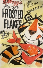 Original Kellogg’s Tony the Tiger Acrylic Painting Signed Pop Art Contemporary