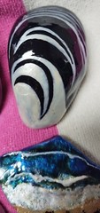 One Of A Kind Summer Beach Gift Garden Sea Shells Painted Rocks by jade.