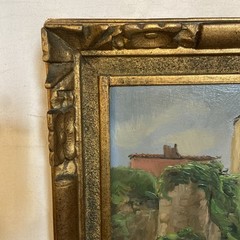 Painting,Oil On Board Signed Frank bal “Las Donnas, la tour des dames“ See Pics