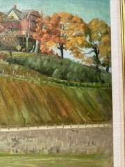 Antique North Carolina Painting Impressionist 1918 Landscape William Kirkgaard