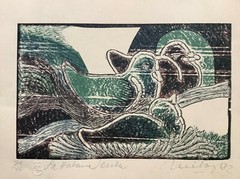 Uribazo. Lithograph. Untitled, 1982. Original signed. Cardboard. Numbered