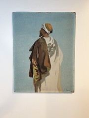 Vintage Painting of Middle Eastern Man
