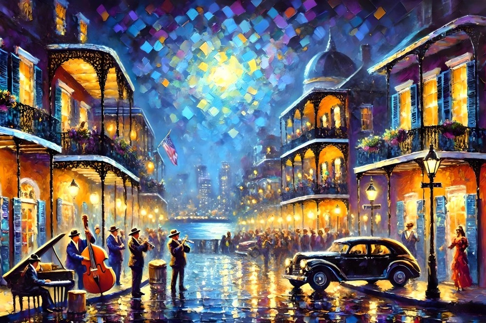 Original art giclée painting „New Orleans“ signed/numbered