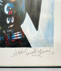 VTG Kiowa Art Print Native American Original Artist Signed Sketch Tribal Members