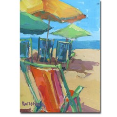 Beach Days by Railsback Gallery Wrapped Canvas Giclee Artwork (28 in x 20 in)