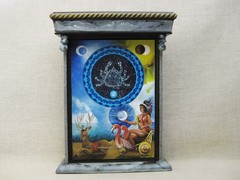 Vintage Original Zodiac Painting Cancer Raimundo Martin Original Latin American