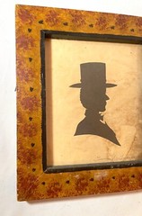 antique 1800’s Terrence Graham cut out black silhouette portrait Abraham Lincoln