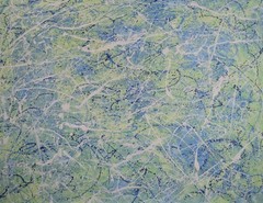 Jackson Pollock Style Giant Canvas Painting 81”X62” (6 Foot 9 inch) Abstract