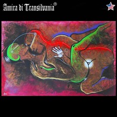 Modern Painting Art Abstract Contemporary Fantasy Love Woman Men Kamasutra Eros