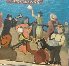 Original Elizabeth BETTY Yates ENSIGN ‚Tuckernuck‘ NANTUCKET Folk Art PAINTING