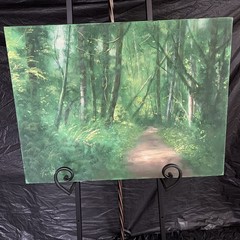 Buck Paulson Painting Signed Oil On Canvas FOREST SCENEOriginal PROVEANCE to PBS