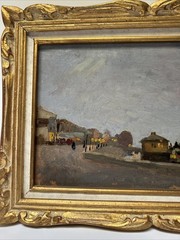 ANTIQUE FRENCH IMPRESSIONISM PAINTING LANDSCAPE MASTERFUL 1910’S CLAUDE FIRMIN